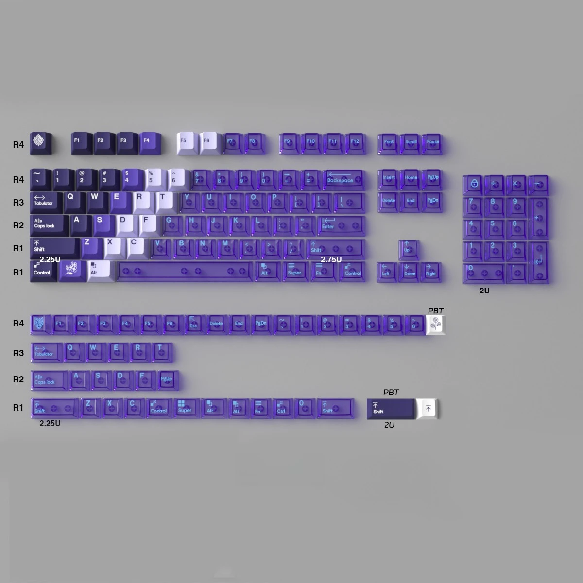 Purple 149 Keycaps