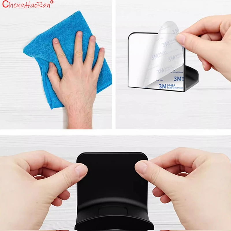 Colgador de auriculares Universal, colgador adhesivo para auriculares, gancho para auriculares para fácil montaje en escritorio de pared o PC, sin daños, 1 ud. - imagen 3