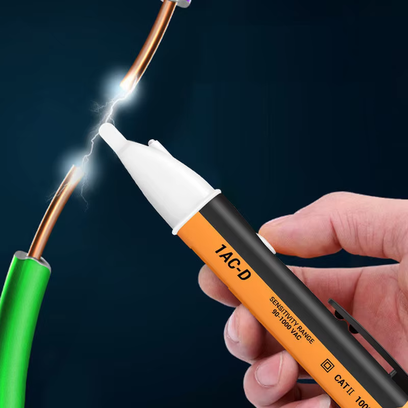Pluma de detección de voltaje eléctrico, indicador, Sensor LCD, enchufe de pared, Detector de CA sin contacto, instrumento de toma de corriente, herramienta de 90-1000v - imagen 5