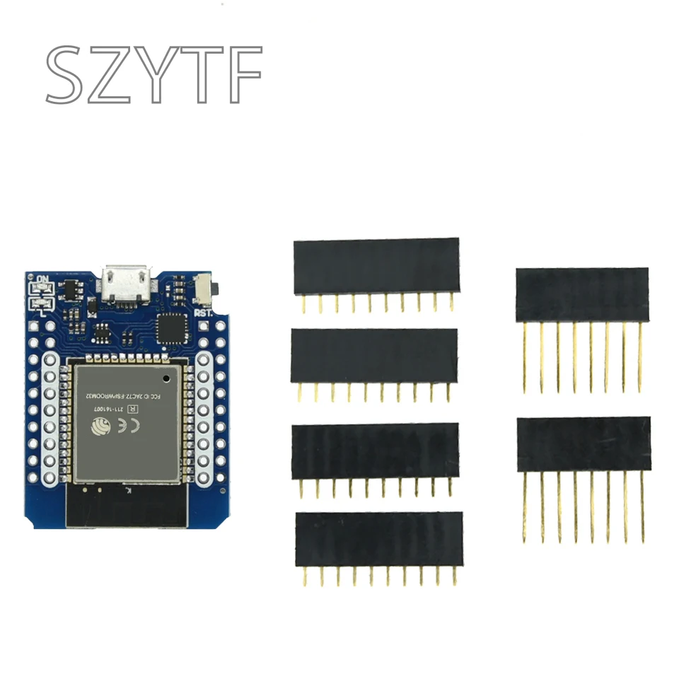 Módulo de placa de desarrollo D1 MINI ESP8266 ESP32 ESP-32S, WIFI, compatible con Bluetooth, CP2104, CH9102, para Wemos, Arduino, con pines - imagen 5