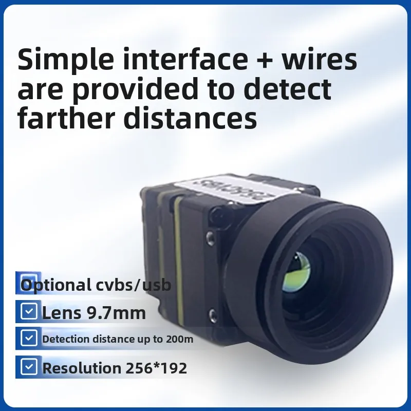 Cámara termográfica con lente JS 640X512 384X288 para Dron cruzado, vehículo infrarrojo, drones FPV con Detector CVB USB Raspberry Pi - imagen 3