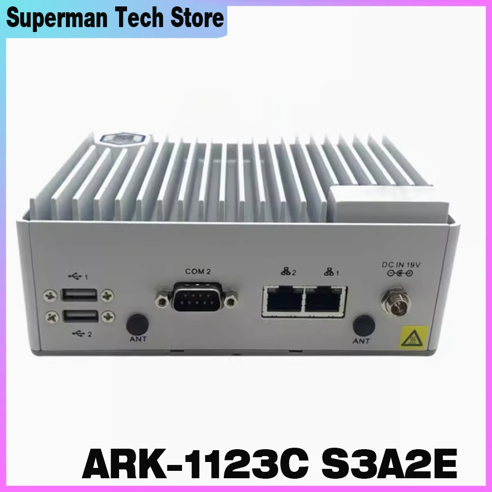 Para Advantech ARK-1123C S3A2E Metal desnudo industrial sin ventilador incorporado de doble núcleo (sin disco duro de memoria) ARK-1123C