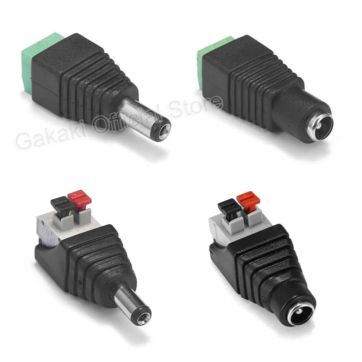 Conector macho hembra coaxial CAT5, adaptador Balun de vídeo para tira de luces Led, accesorios de cámara CCTV, 12V DC BNC, 2/5/10 Uds. - imagen 5