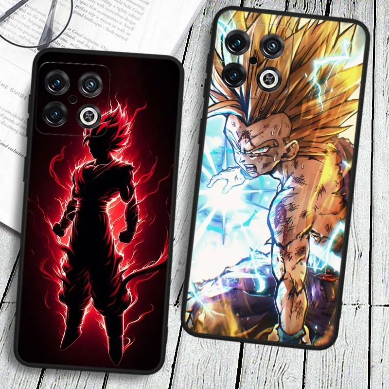 Anime d-dragon Ball Vegeta IV para OPPO OnePlus 13 12 11 10 11R 10R 10T Nord 30N N20 Ace 2 Pro Lite funda de teléfono negra - imagen 2