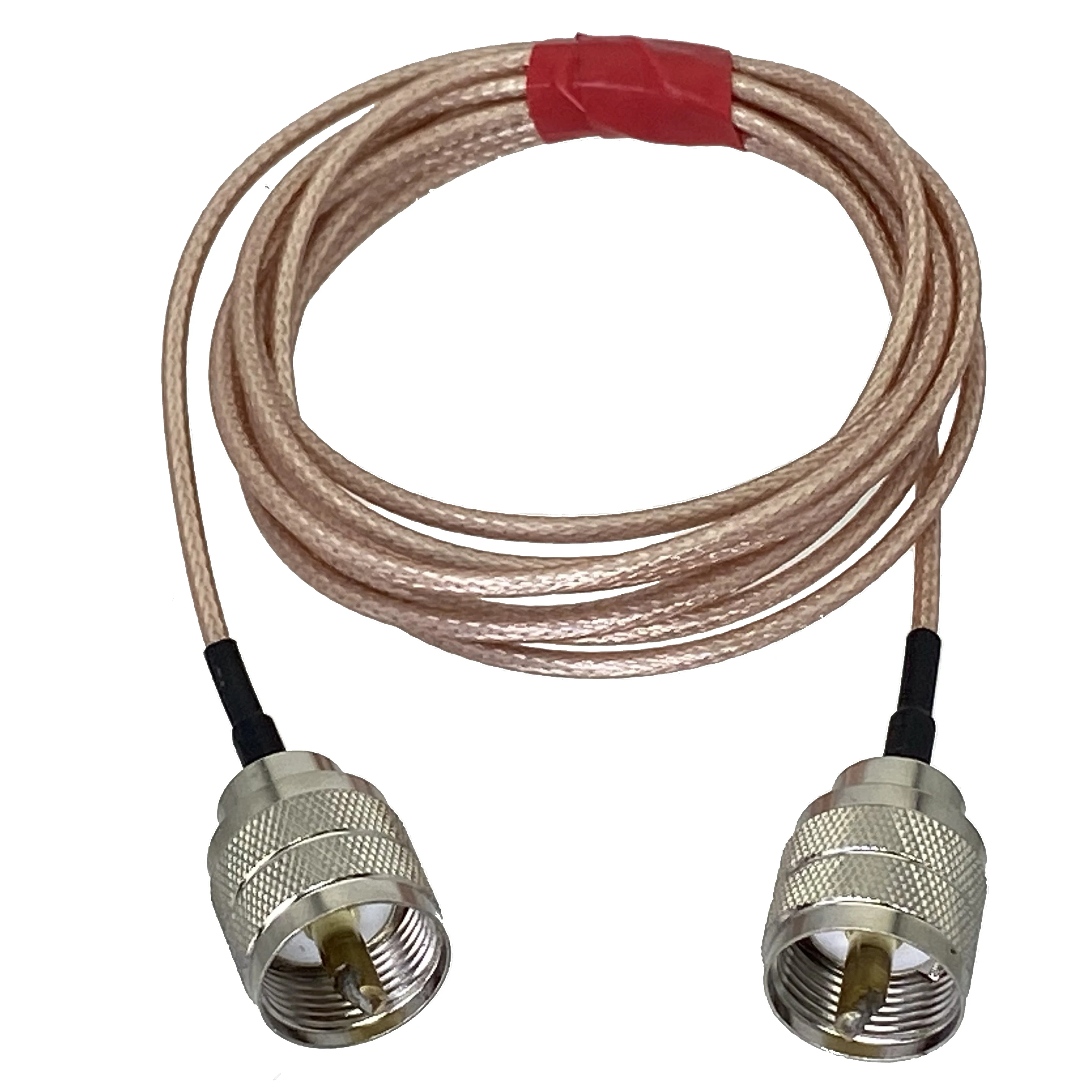 RG316 RF pigtail PL259 UHF macho enchufe a PL259 UHF conector macho puente RF Cable recto 4 pulgadas ~ 10 pies