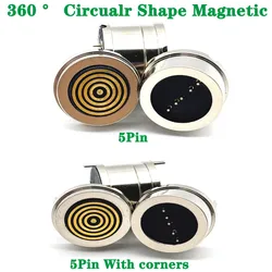 Conector Pogo Pin Magnético 5 Pines Macho Hembra – Carga CC 24V