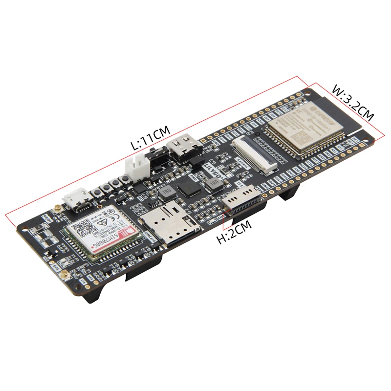 SIMCOM SIM7080G multibanda CAT-M NB-IoT módulo de modo Dual ESP32-S3 tarjeta TF Placa de desarrollo PMU con antena GPS LTE - imagen 3