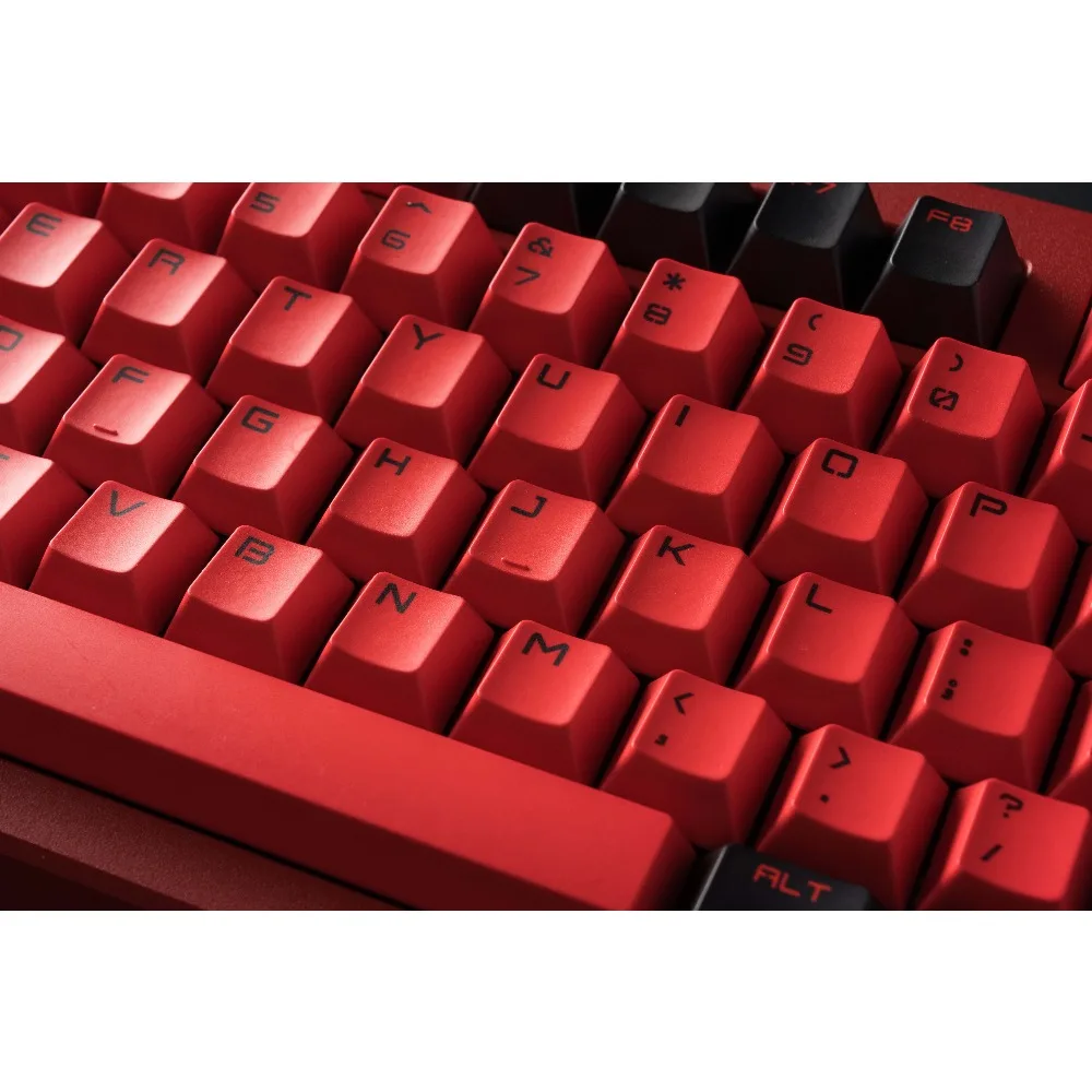 Tapa de tecla roja clásica, perfil de cereza MOD, juego completo de 151 teclas Pbt, accesorio de juego, ergonomía, tallado frontal, sin grabado, tallado lateral - imagen 5