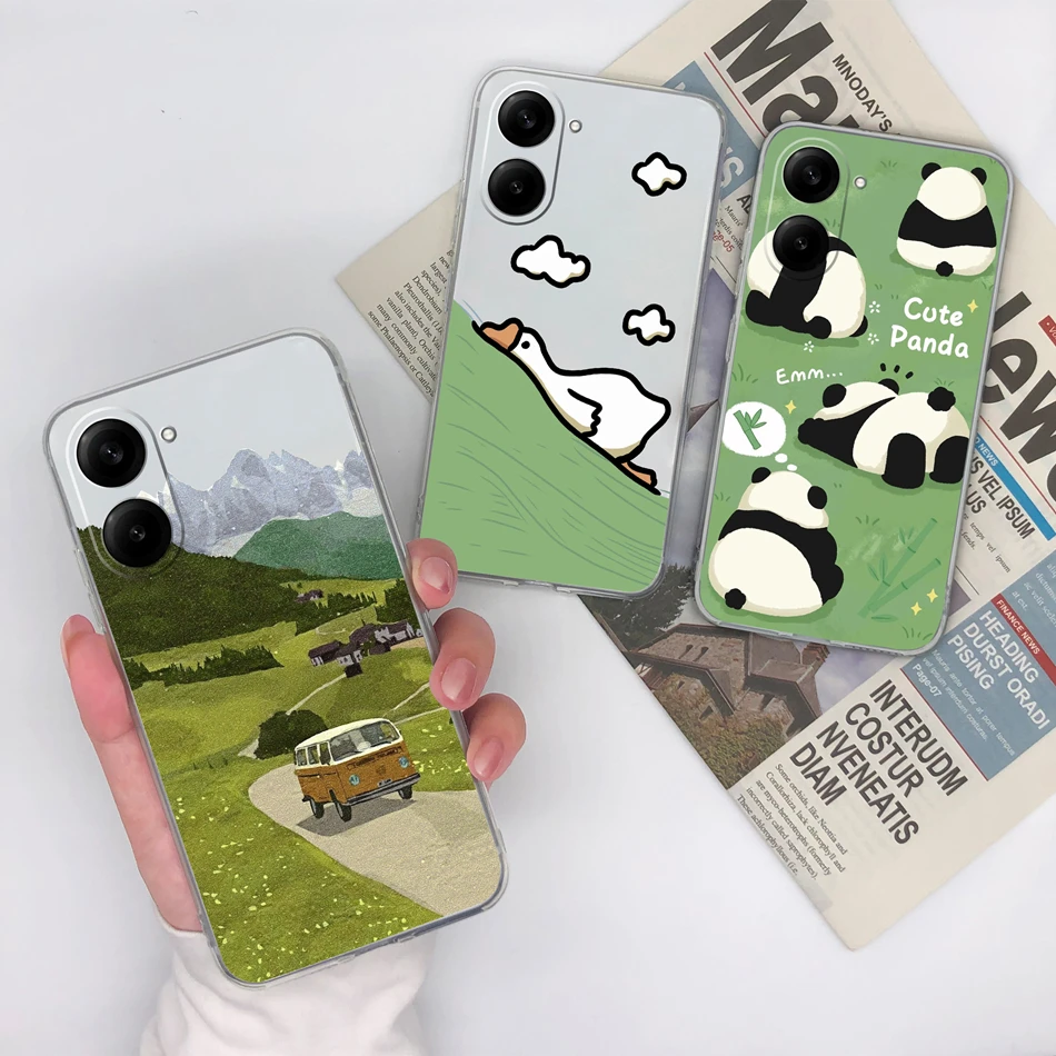 Para Xiaomi Redmi A5 4G NFC funda Lucky Flower fundas de teléfono transparentes para Redmi A5 4G NFC suave delgada TPU fundas traseras de silicona - imagen 3