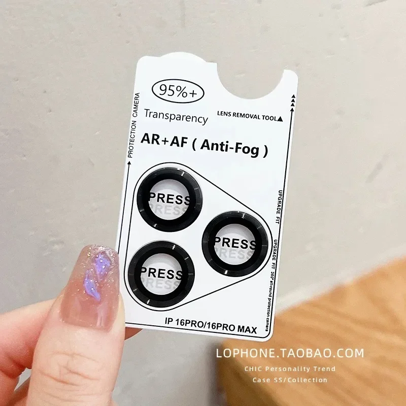 Protector de lente de cámara de cristal con anillo de Metal, 2-3 Uds., para IPhone 17 15 16 Pro Max 14 Plus 13Pro 14Pro para IPhone 17, accesorios - imagen 5