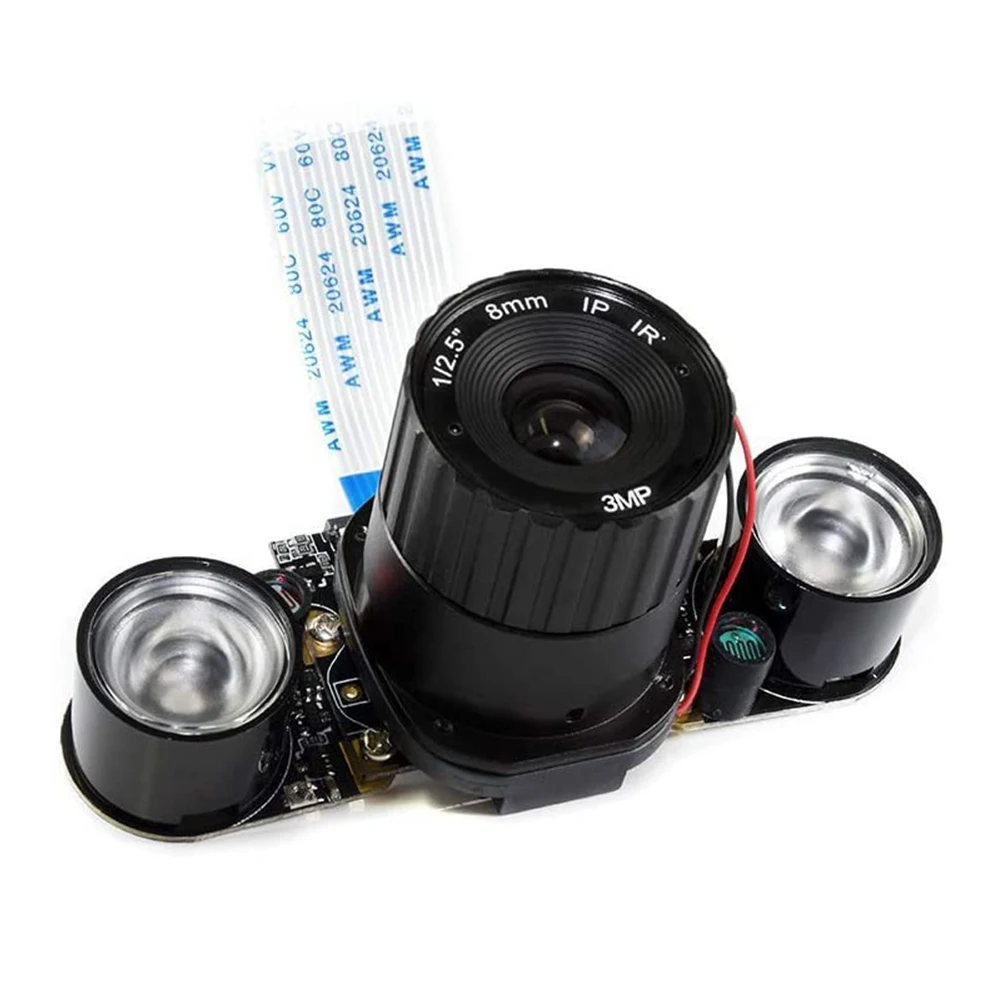 XiaoR Geek Raspberry Pi Kit de módulo de cámara IR-Cut Sensor OV5647 de 5MP compatible con visión nocturna integrada IR-Cut mejor imagen