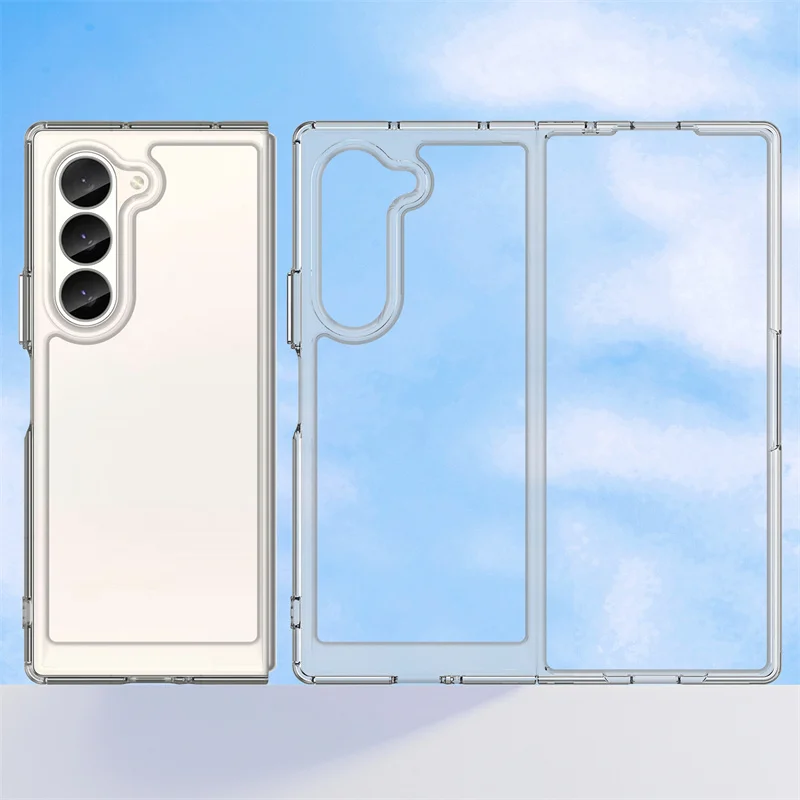 Funda para Samsung Galaxy Z Fold 6, carcasa protectora transparente, color transparente - imagen 5