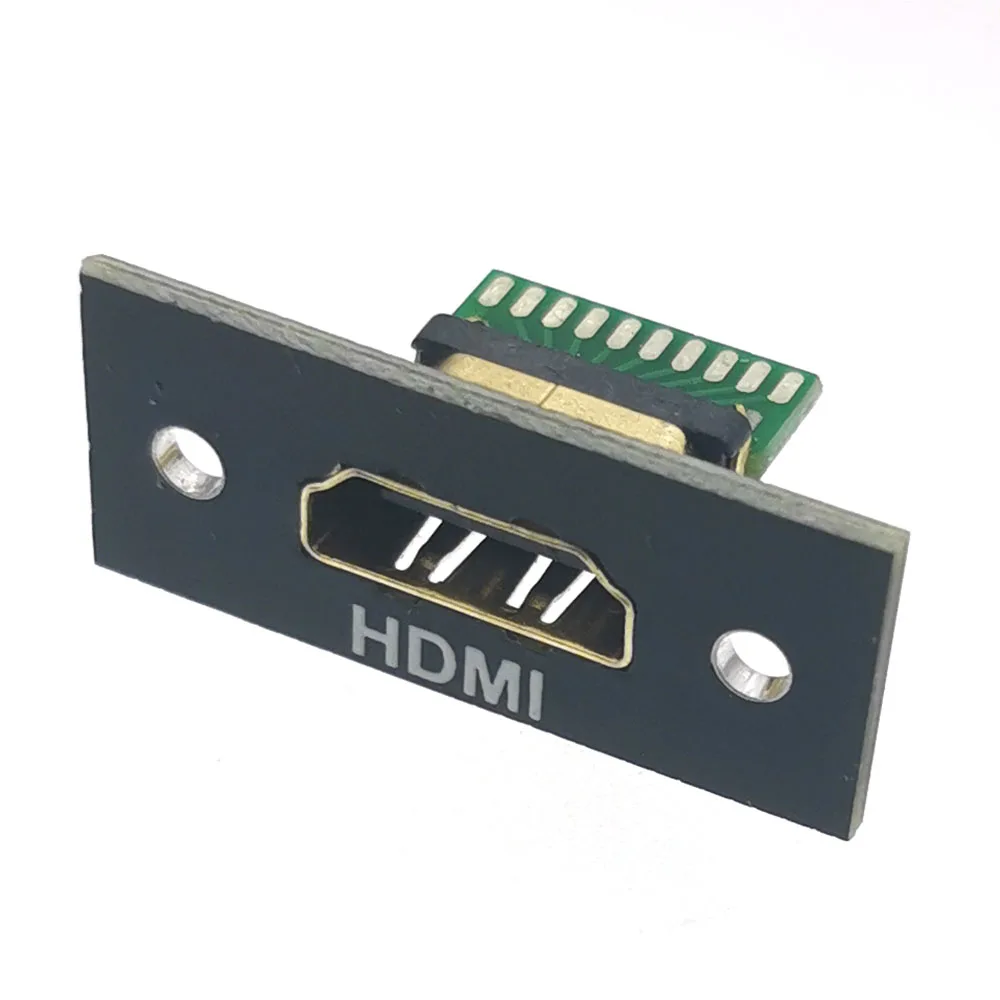 Placa de prueba hembra Compatible con HDMI, con orificio de fijación de tornillo, puerto de conector de 19 pines y 19P con placa de prueba PCB, tipo A, 1 Uds.