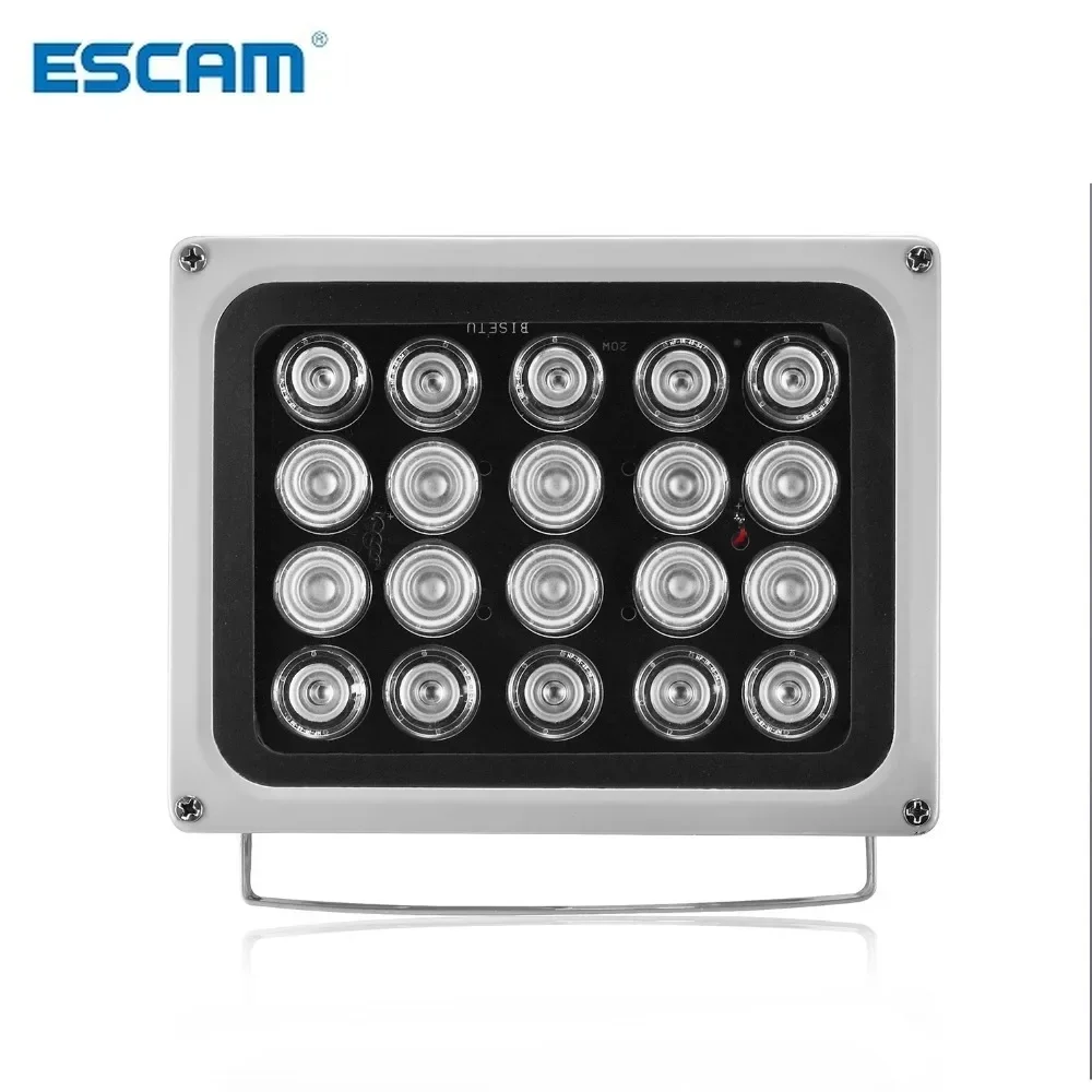 20 piezas IR LEDS luz de relleno, 850nm impermeable 100m iluminador de visión nocturna para cámara CCTV, IP66, CCTV