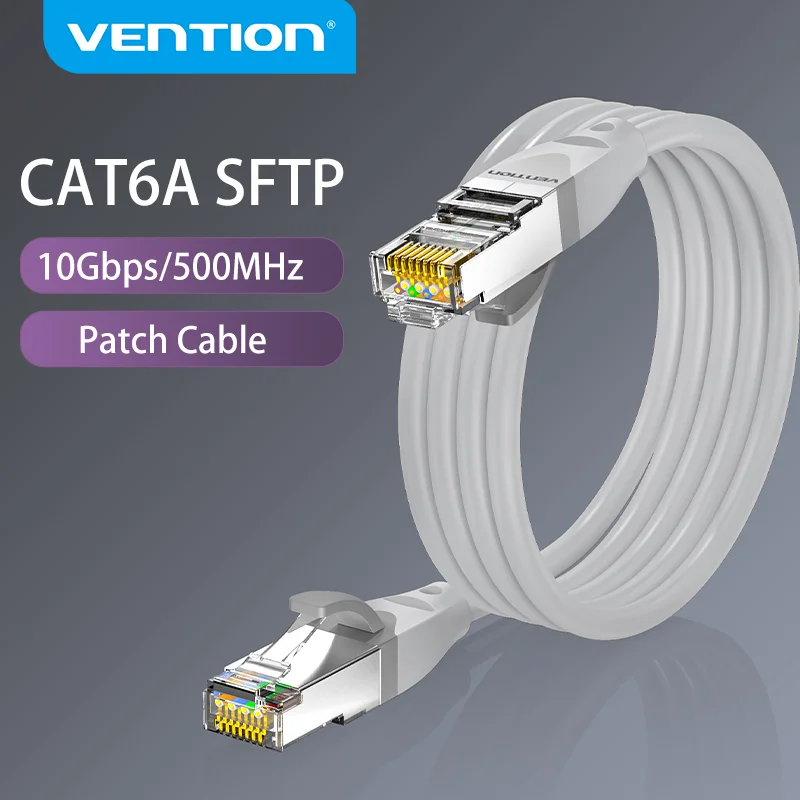 Vention-Cable Ethernet Cat6A, Cable de red RJ 45 SFTP para PS4, ordenador portátil, PC, enrutador, ADSL, PLC, servomotor, Lan, RJ45