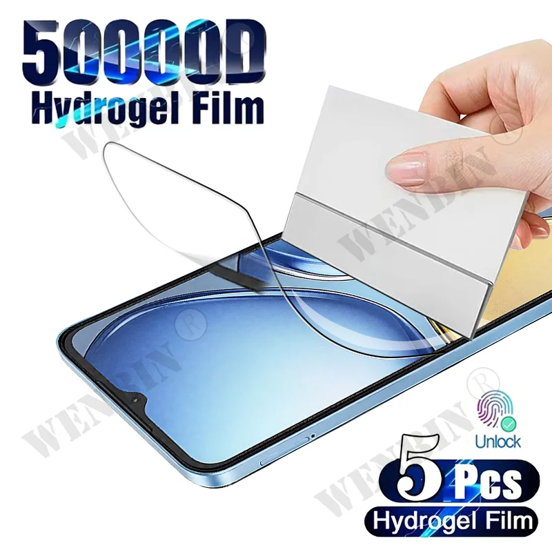 Película de hidrogel de cubierta completa para ITEL Zeno 20 10 A90 Super S26 Ultra S25 Ultra Protector de pantalla de cubierta completa, 5 uds. - imagen 2