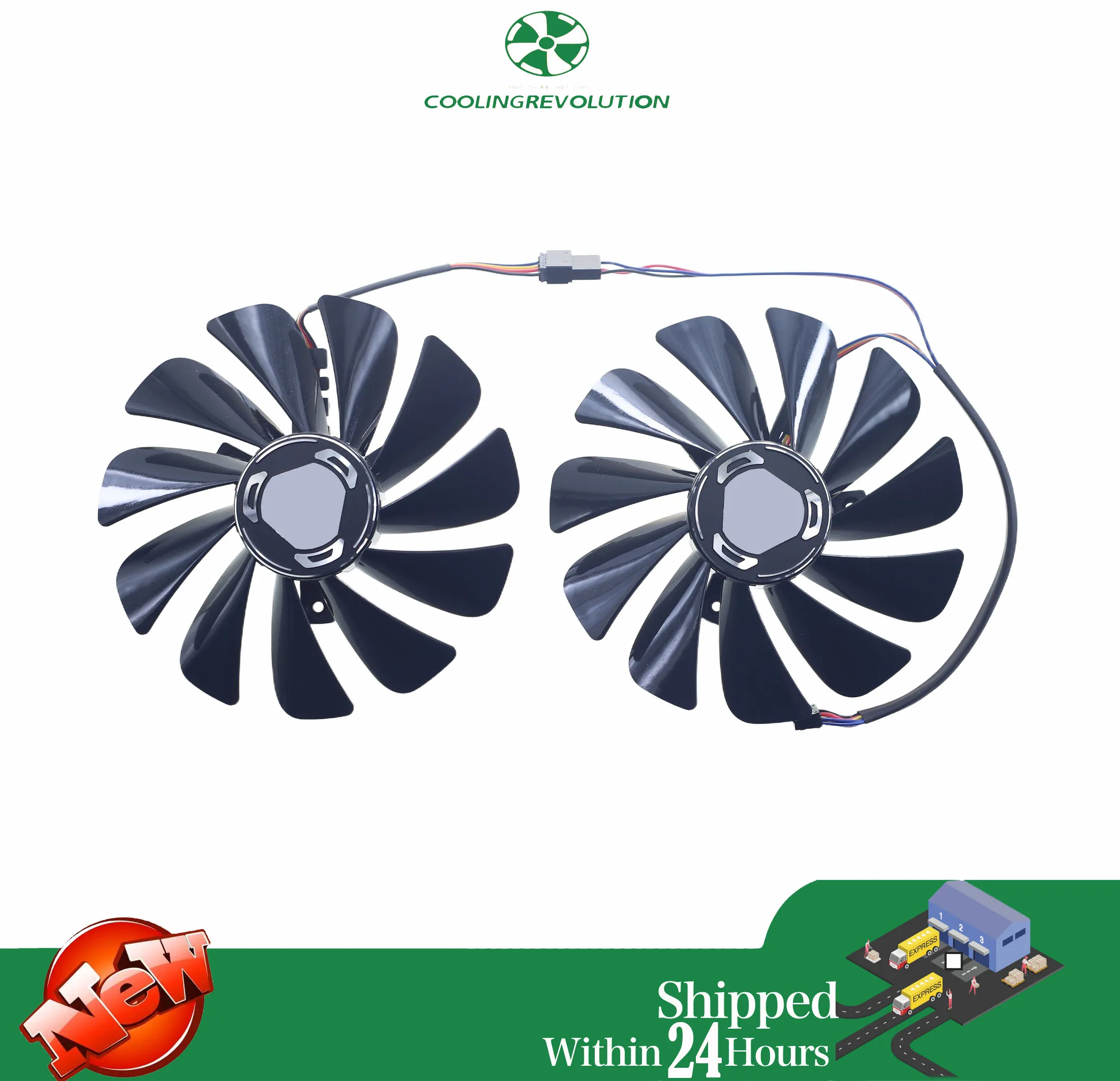 XFX RAW II Ventilador 95 mm para GPU RX 5600/5700 XT - imagen 3