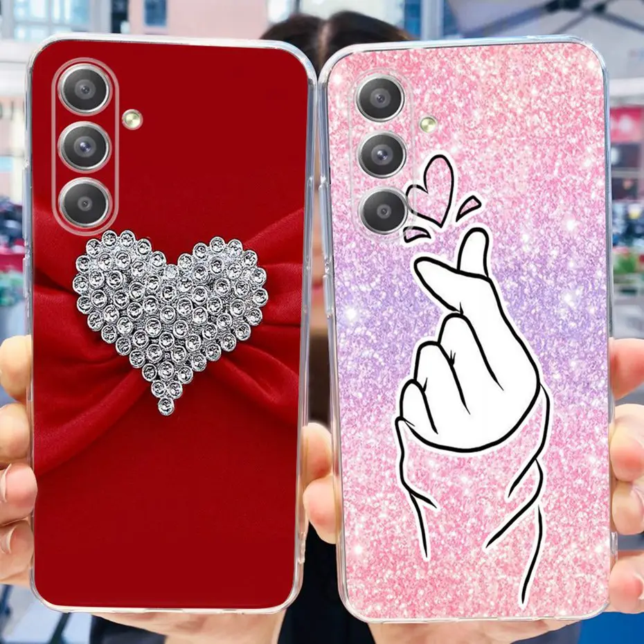 Funda trasera de TPU de silicona suave para Samsung A55 5G, carcasa bonita y delgada pintada para teléfono Samsung A55, SM-A556B, 2023