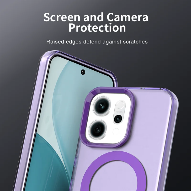 Para OPPO Reno14 F Funda OPPO Reno14 F Funda magnética mate duradera Protector de parachoques Fundas protectoras para teléfono en OPPO Reno 14F Funda - imagen 5
