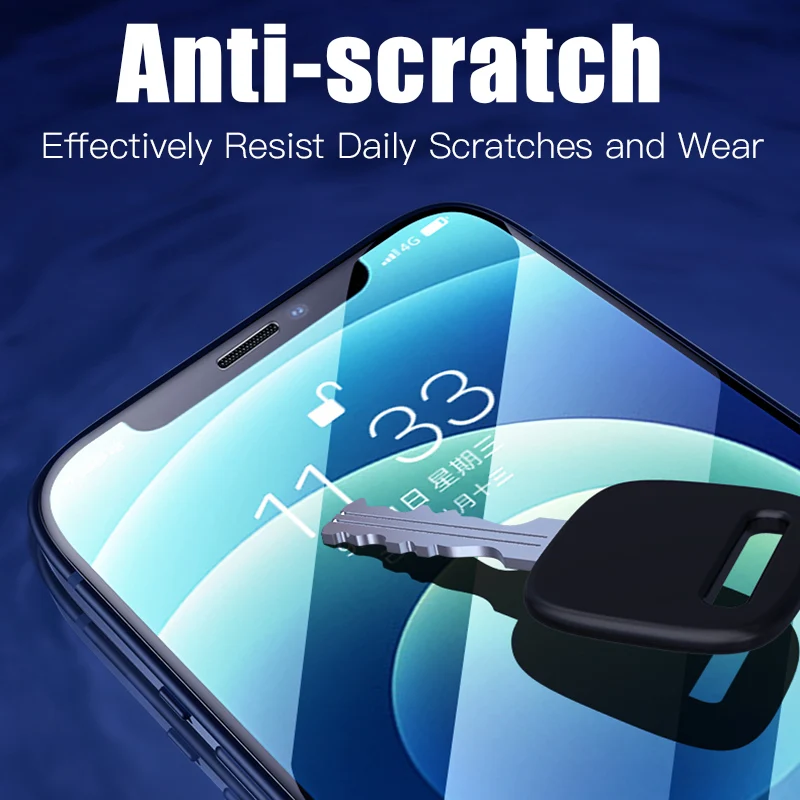 3 piezas de vidrio templado HD para iPhone 14 15 16 Pro Max Plus 16E Protector de pantalla para iPhone 13 12 11 Pro Max 12Mini vidrio protector - imagen 5