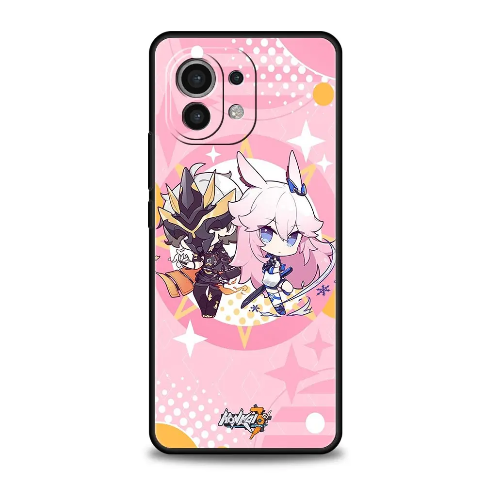 Funda de teléfono Honkai Impact para Xiaomi 12T Pro, 12, 13, 11 Ultra, Mi Note 10 Lite, 10T, 5G, 11X Pro, 11T, 9T, cubierta suave - imagen 4