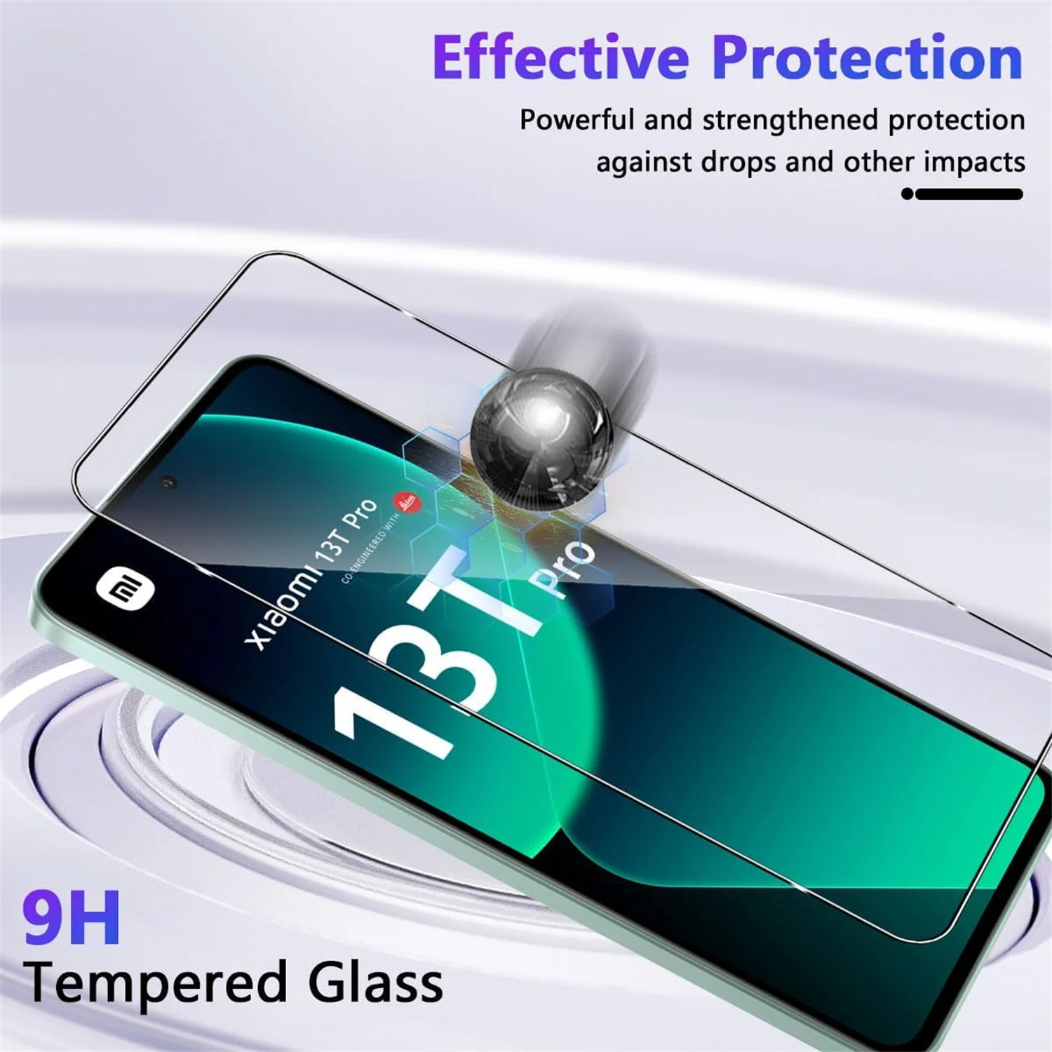 Protector de pantalla HD para Xiaomi 13T/13T Pro 2/4 piezas 9H vidrio templado - imagen 5