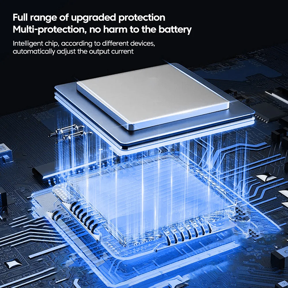Cargador USB Total de 65W, 6 puertos tipo C, carga rápida QC3.0 para iPhone, Samsung, Xiaomi, enchufe de carga, adaptador de cargador de pared de carga rápida - imagen 5