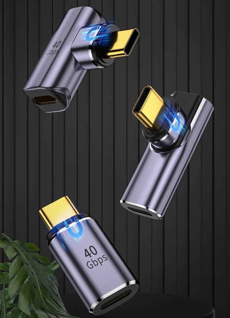 Imán magnético USB 4,0 TYPE-C 8k @ 60hz Pd 100w 5A carga rápida transferencia de datos 40gbps Cable para Thunderbolt 3/4 TV HDTV portátil Ph - imagen 3