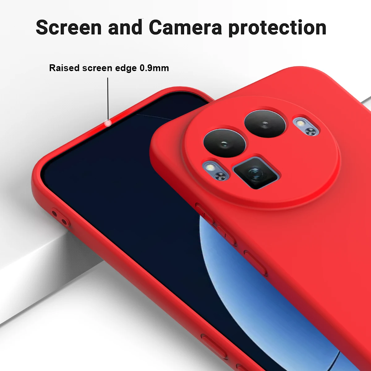 Funda de silicona líquida para Realme GT8 Pro 5G, Funda suave anticaída a prueba de golpes con cordón y sensación de piel para Realme GT8 Pro 5G - imagen 4