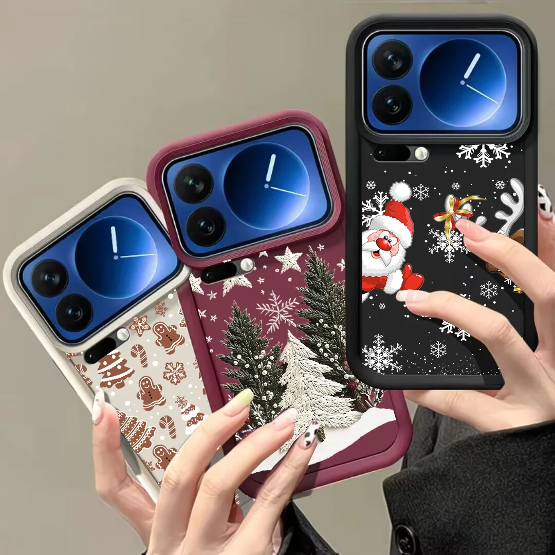 Funda de invierno con diseño de ciervo y árbol de Navidad para Xiaomi F7 5G M7 4G 15T PRO 17 PRO MAX 14T Poco F7 X7 M7 Pro Mi 8