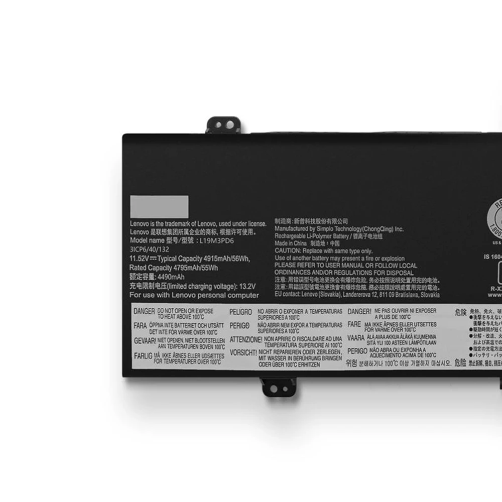 Nueva batería Original y genuina para ordenador portátil L19C3PD6 11,52 V 52.5Wh para Lenovo Ideapad Flex 5-15IIL05 L19L3PD6 L19M3PD6 L19D3PD6 - imagen 3