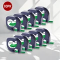 10PK Black on Green