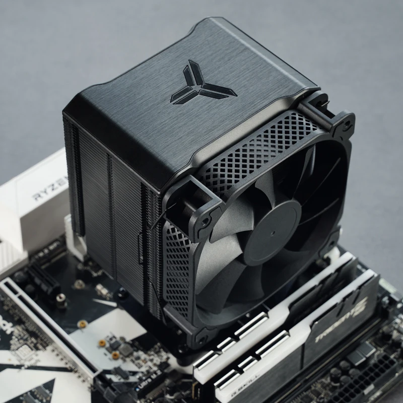 Jonsbo-Torre de radiador HX6240 de cobre puro, 6 tubos de calor de 12cm, ventilador PWM, Control inteligente de temperatura, refrigeración LGA 1200 115X 1700 2011 - imagen 3