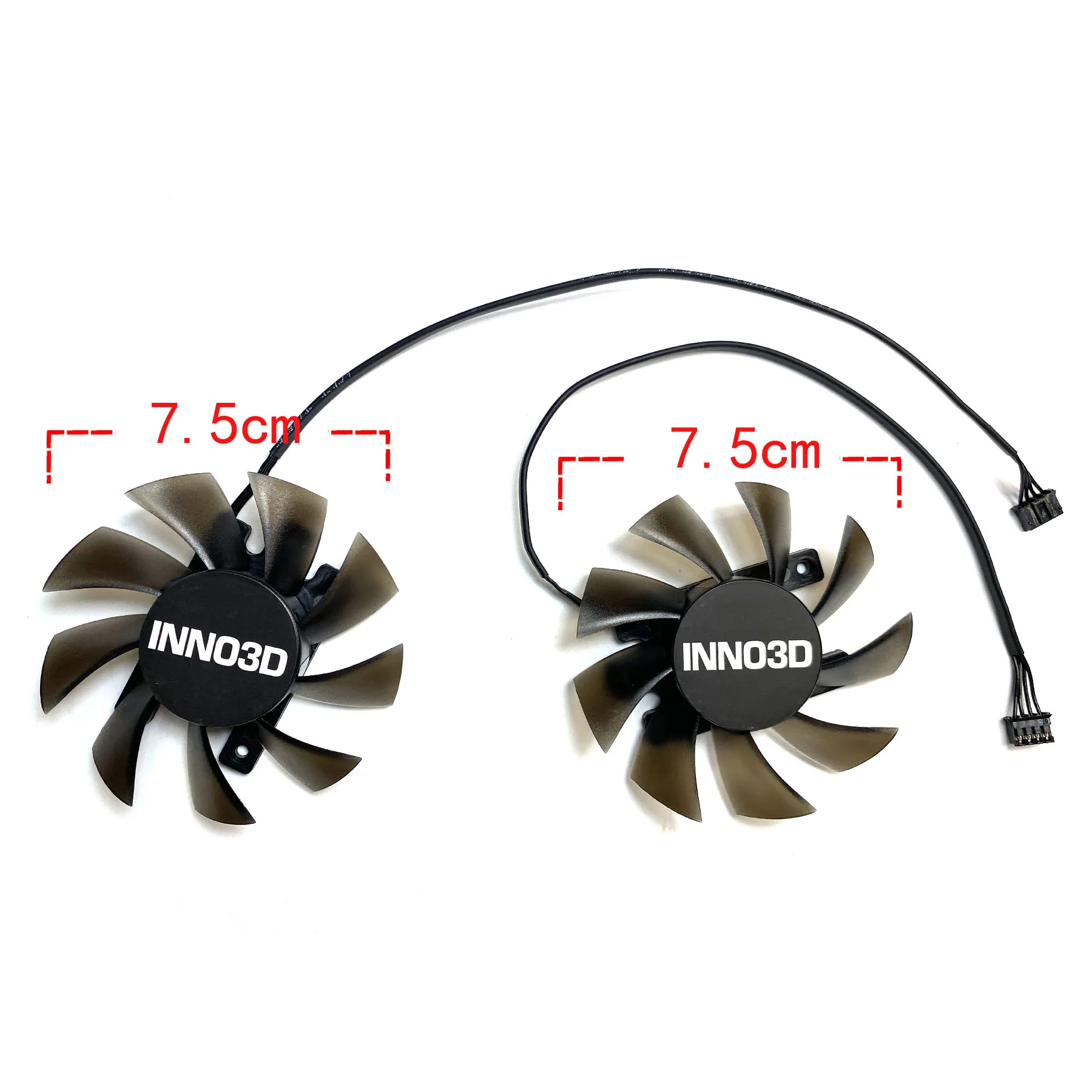 Reemplazo de tarjeta gráfica para INNO3D GeForce RTX2070, 8GB, TWIN X2, negro, dorado, edición extrema, CF-12915S de ventilador, nuevo - imagen 2