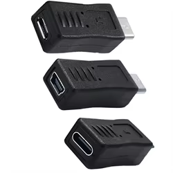 Adaptador tipo C hembra a macho mini5p micro 5p conector de cargador sincronización de datos de carga rápida para teléfono tableta PC