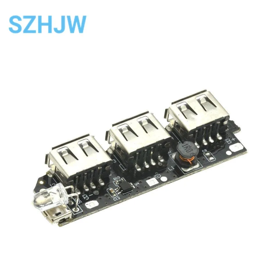 Módulo de cargador de batería de Banco de energía USB, placa de circuito, Boost de aumento, bricolaje, 5V, 2.1A, 3 - imagen 5