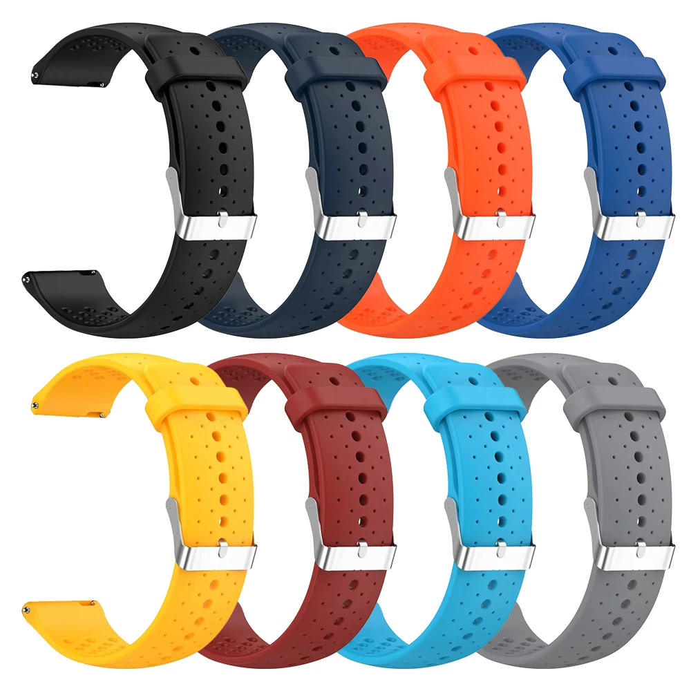 Correa de reloj inteligente transpirable para COROS PACE Pro 3 2 APEX 2 Pro 42mm 46mm banda deportiva para TicWatch GTW 20mm 22mm pulsera de silicona - imagen 2