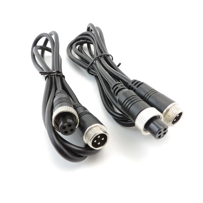 Cable de extensión macho a hembra, conector de Cable de aviación GX-12 para cámara de seguridad CCTV DVR, 1/2/3/5M4Pin - imagen 2