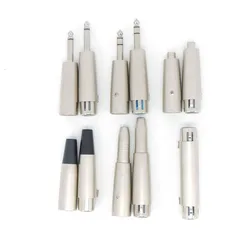 Adaptador XLR a 6,35 mm 1/4 pulg – Conexión RCA, cuerpo metálico