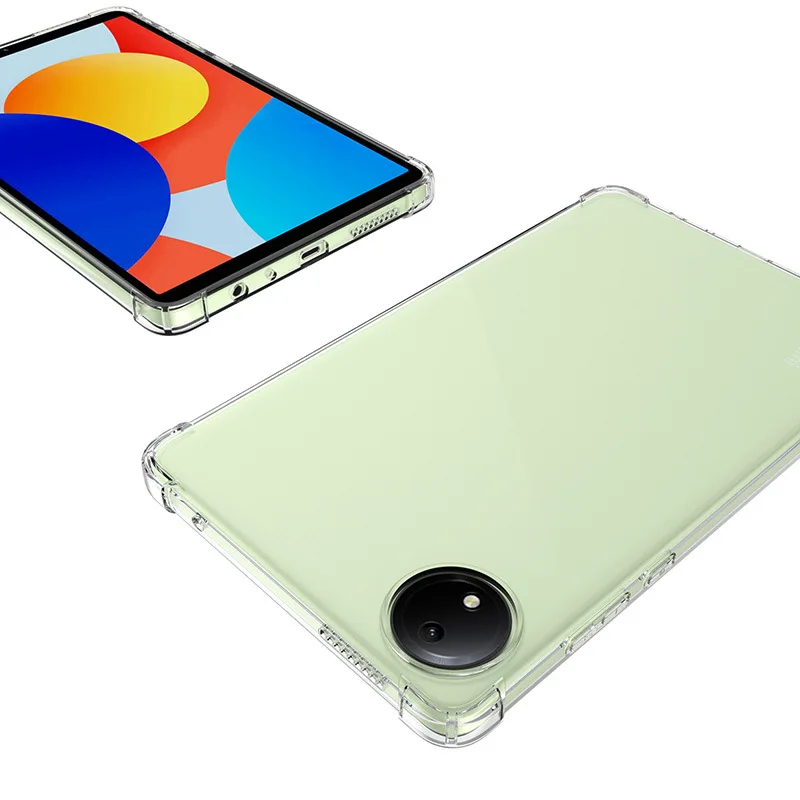 Funda de silicona TPU para Redmi Pad SE 8,7 K Pad 8,8 suave anticaída cuatro airbags Tablet funda transparente para Realme PadSE - imagen 5