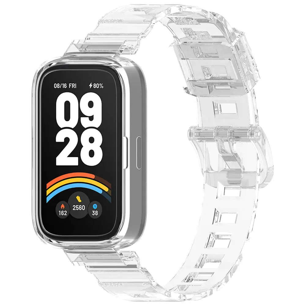 Correa de reloj de silicona transparente Sunshine Turn Color para Redmi Band 3 2 pulsera correa de repuesto para Xiaomi Band9 Active/8Active - imagen 2