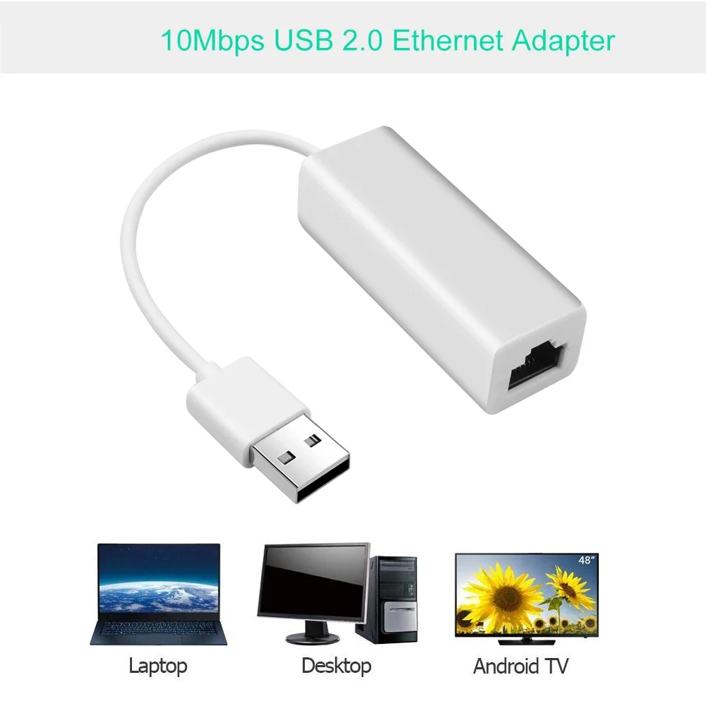 Kebidumei USB 2,0 a RJ45 Cable Ethernet divisor extender adaptador Micro USB tarjeta de red con cable para tableta portátil PC ventana XP 7 8 - imagen 5