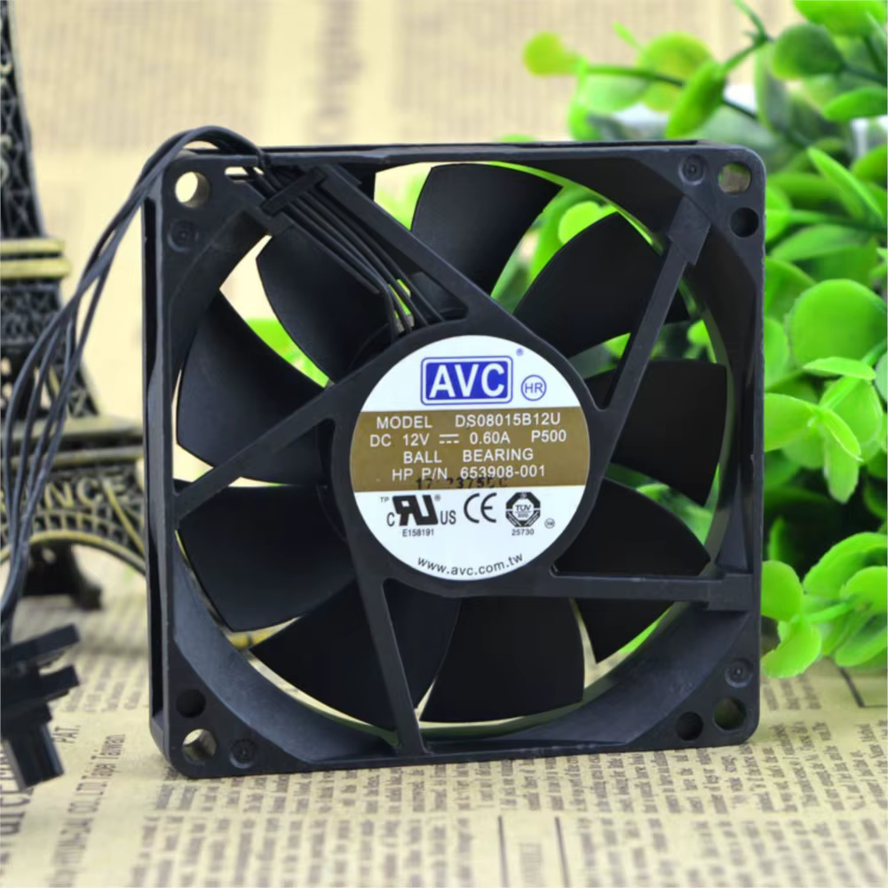 AVC DS08015B12U Ventilador 80x80x15 PWM con caja de ventilación - imagen 5