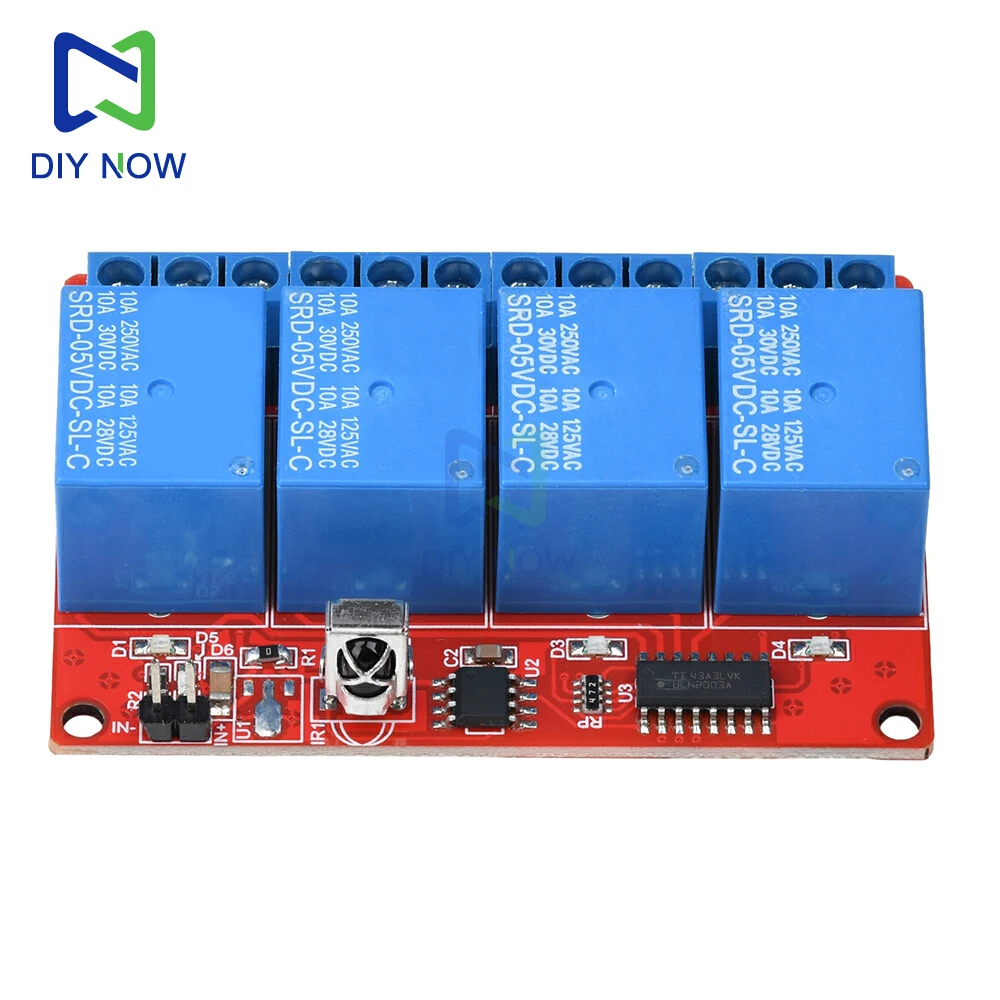 Placa controladora de relé receptor infrarrojo de 4 vías de 5V, control remoto/kit transceptor infrarrojo de 4 canales, 12V, 1 vía, 5V, 1 vía sin batería - imagen 5