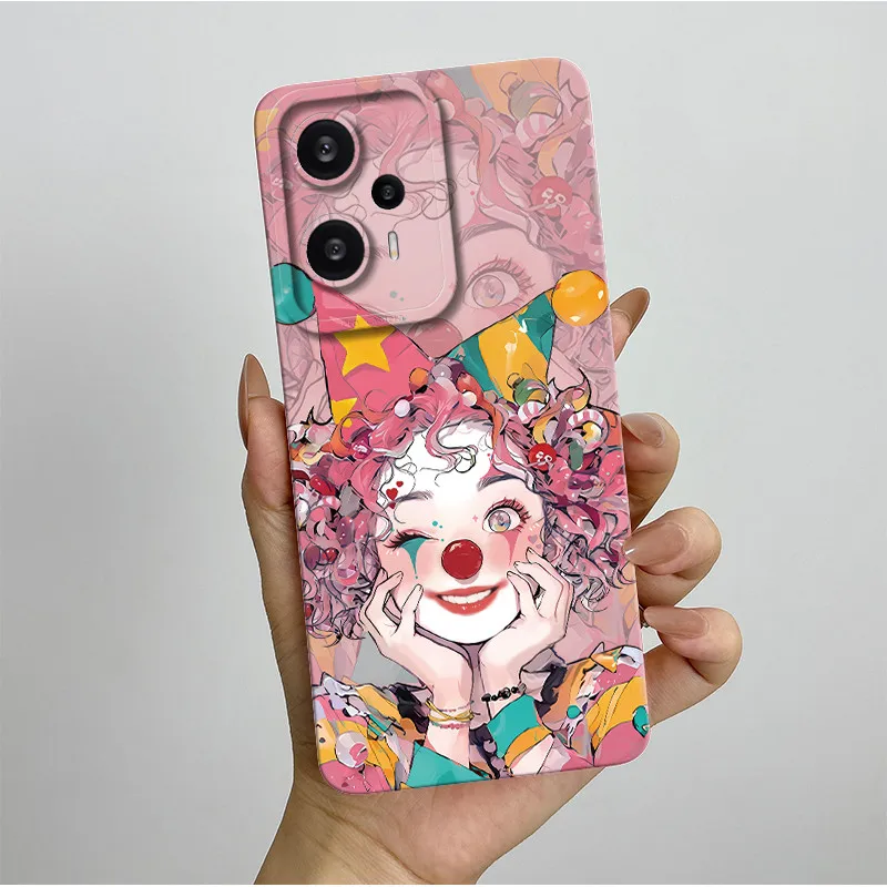 Funda para Redmi Note 12 Turbo Poco F5, funda bonita con flores, cubierta trasera de cobertura completa, parachoques de silicona líquida suave, carcasa para teléfono Capa - imagen 5