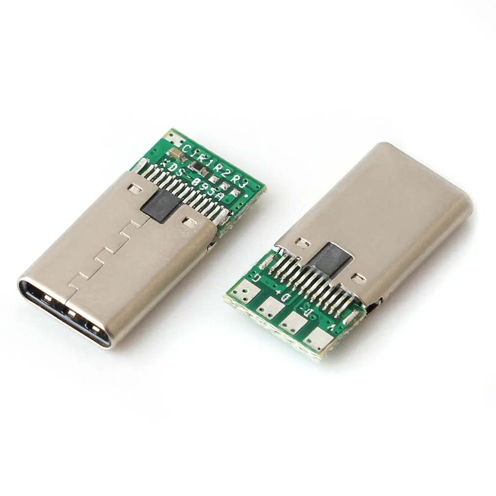 Conectores macho/hembra USB 2,0 tipo C de 1 a 10 piezas, Conector de cola de gato, terminales eléctricos de soldadura, Cable de datos DIY, compatible con PCB - imagen 5
