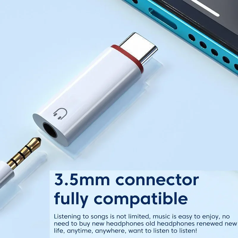 Adaptador auxiliar Lightning a 3 y 5 MM para iPhone, Conector de auriculares tipo C, divisor de Audio, accesorios para teléfono, 14, 13, 12pro - imagen 2