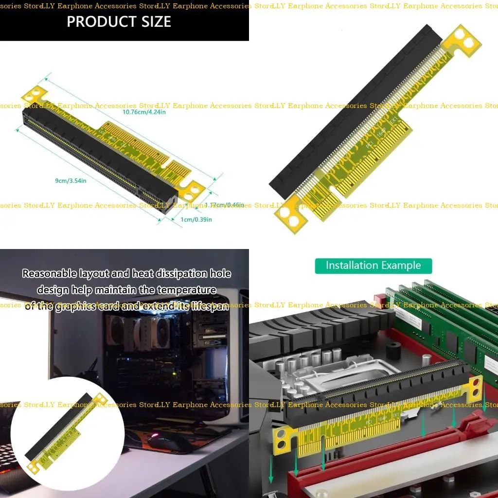 462E PCIe 8x X16 Tarjeta adaptador extensor convertidor tarjeta gráfica compatibilidad mejora estable