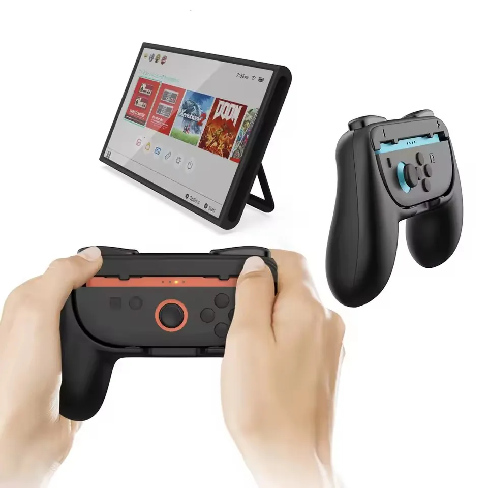 Empuñadura de 2 uds para Nintendo Switch 2 Joy controlador izquierdo derecho Joystick accesorios de soporte de mano - imagen 4