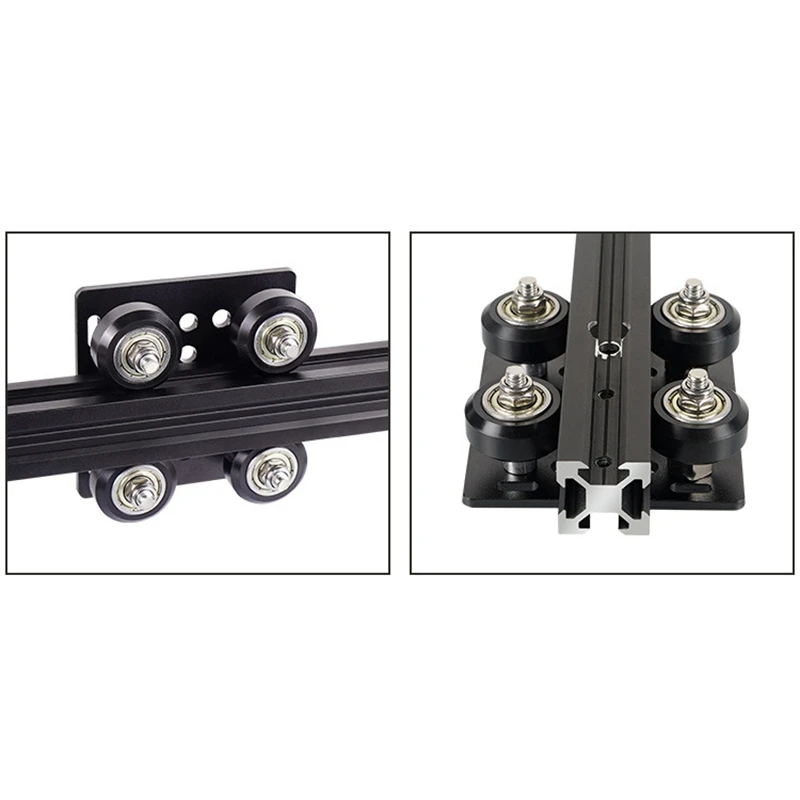 Polea de perfil de aluminio estándar europeo, accesorios para impresora 3D, ranura en V, placa de pórtico de construcción, 4X - imagen 4